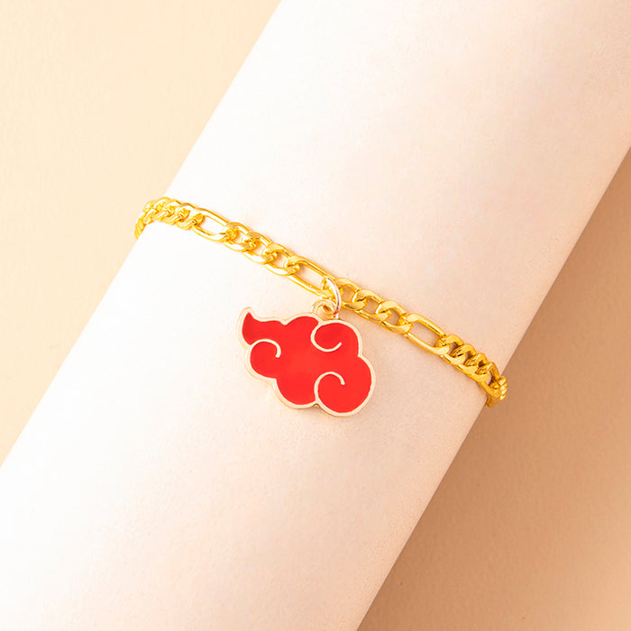 Rote Wolke Charms Fußkettchen Fußschmuck für Frauen