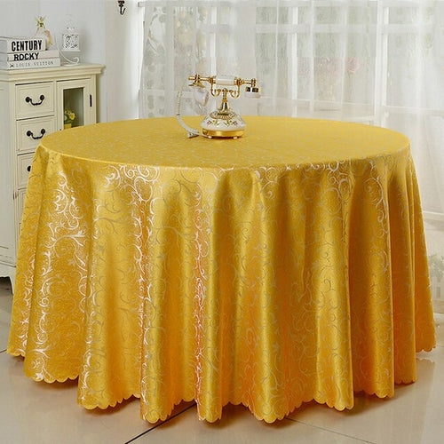 6 Farben Jacquard Tischdecke Abdeckung Damastmuster für Hochzeitshotel