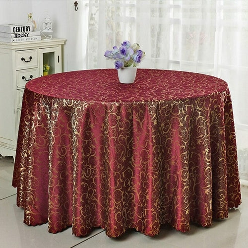 6 Farben Jacquard Tischdecke Abdeckung Damastmuster für Hochzeitshotel