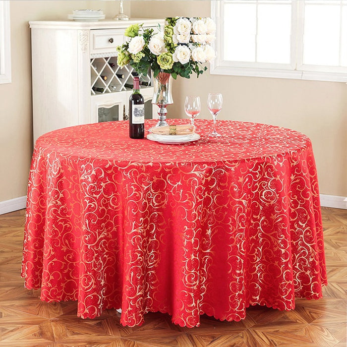 6 Farben Jacquard Tischdecke Abdeckung Damastmuster für Hochzeitshotel