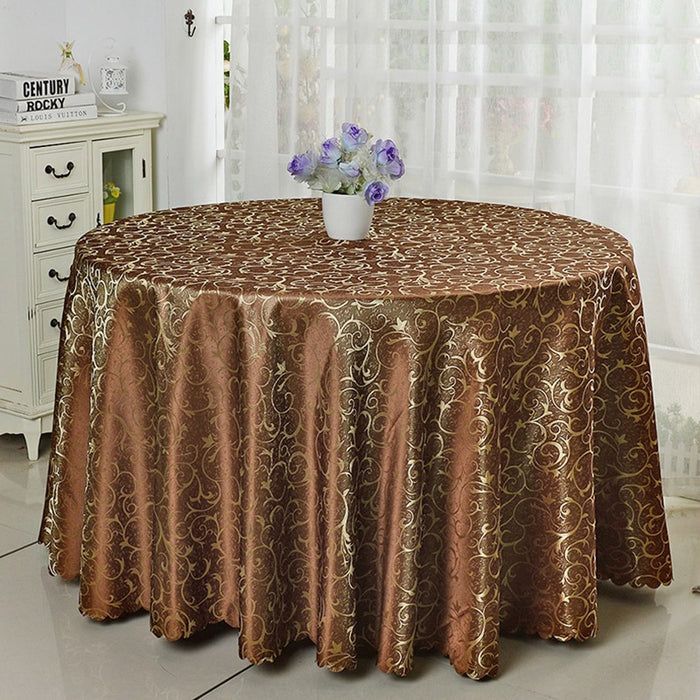 6 Farben Jacquard Tischdecke Abdeckung Damastmuster für Hochzeitshotel