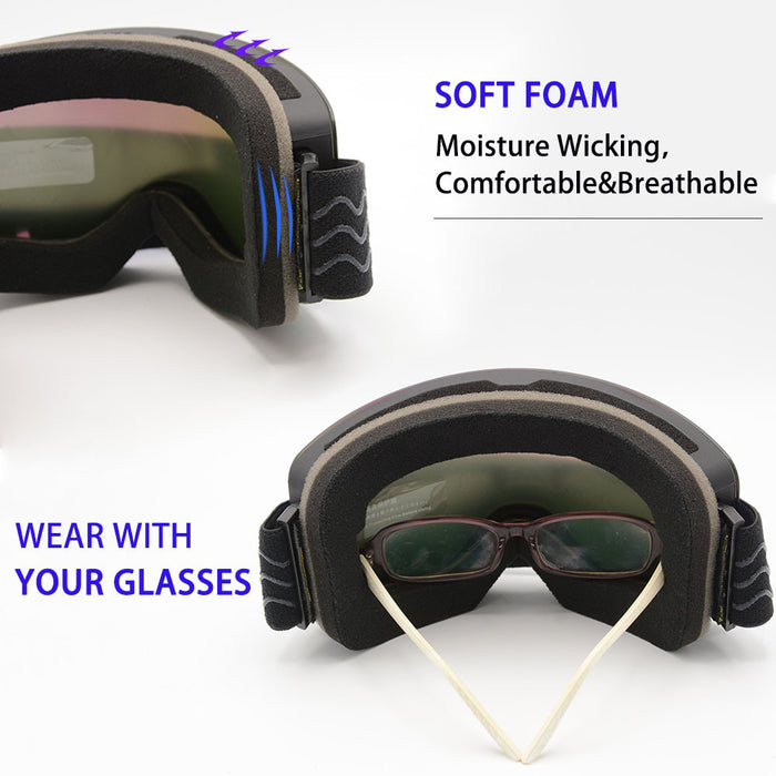 Neue Outdoor-Sportarten hochauflösende winddichte magnetische Skibrille