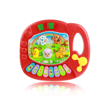 Lernspielzeug Bauernhof Tier Keyboard Musikinstrument Kind Babyspielzeug