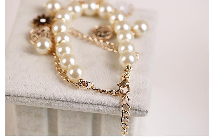 Perle Blume Armband Schmuck