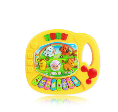 Lernspielzeug Bauernhof Tier Keyboard Musikinstrument Kind Babyspielzeug
