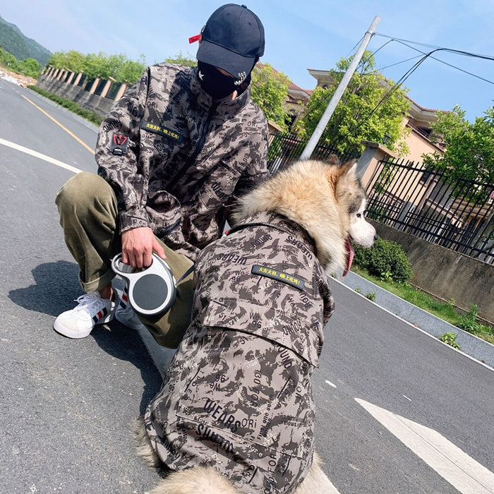 Outdoor camouflage clothing for pets