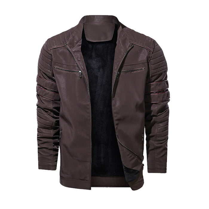 Männer Lederjacke Motorrad PU Männer Jacken