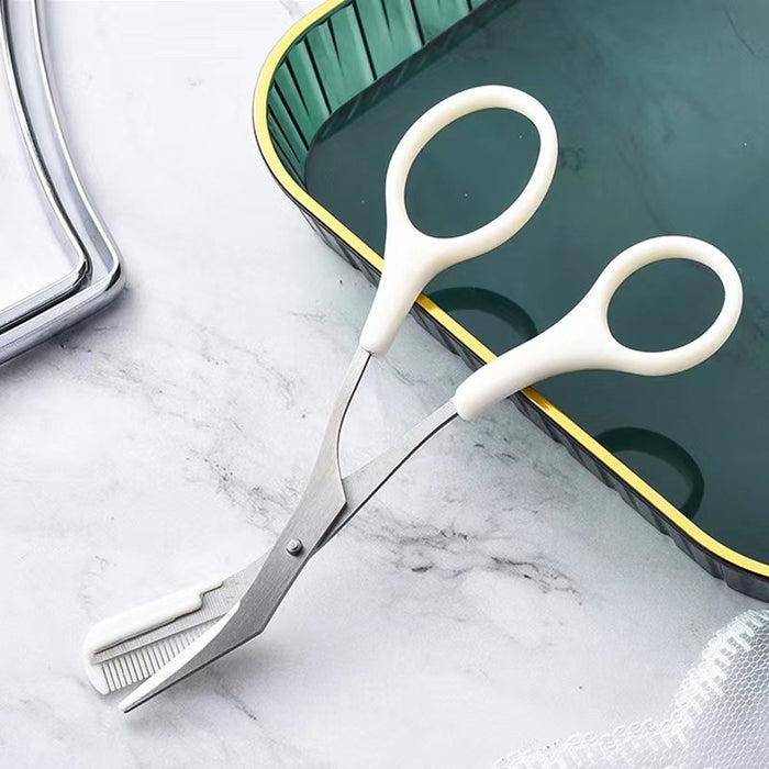 Augenbraue Trimmen Messer mit Kamm gekrümmt Mond Klein Beauty Supplies Gadgets