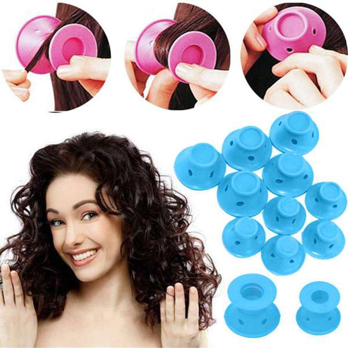 Weiches Gummi Magische Haarpflege Rollen Silikon Haar Lockenwickler Keine Hitze Haar Styling Tool