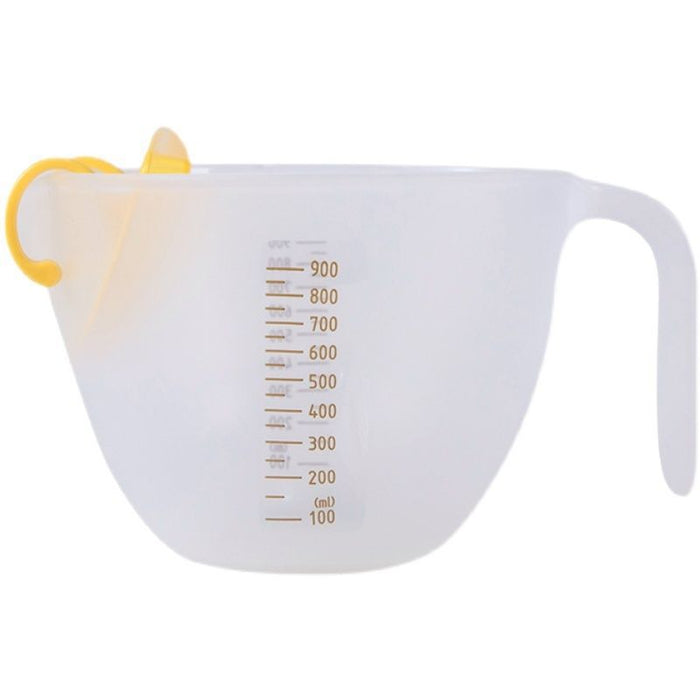 Large capacity measuring cup for beating eggs, egg liquid, filtering egg foam, baking bowl, mixing bowl, kitchen, household