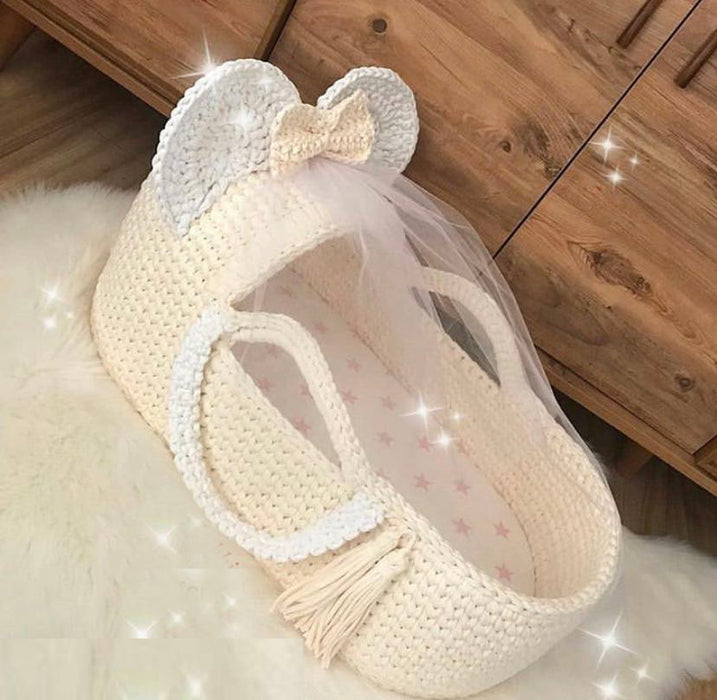 Babybett gewebtes Material Paket fertiges Produkt