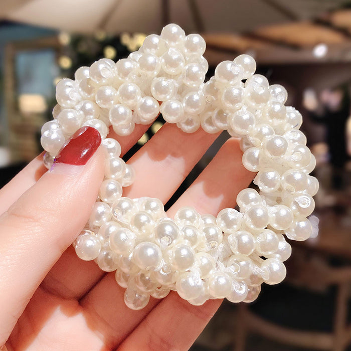Mädchen Perle Kopfschmuck Schmuck Haargummi