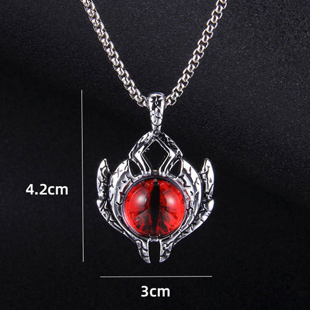 Mode Devil Eyes Edelstahl Halskette Schmuck für Männer und Frauen