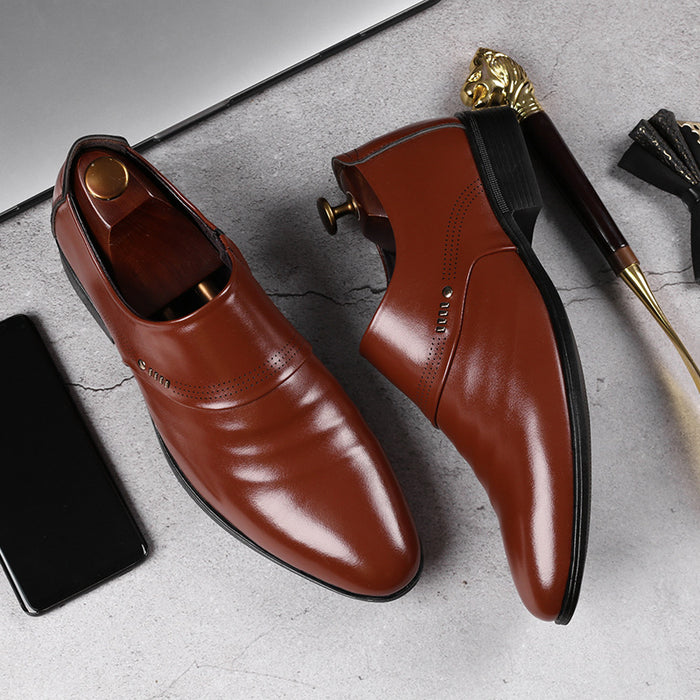 Casual Pointed Toe Shoes Men Leather Shoes Men