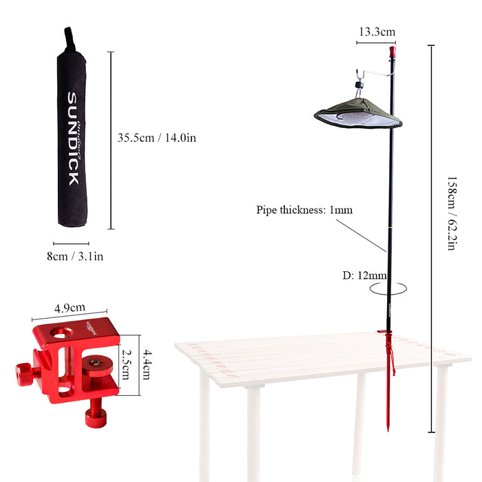 Outdoor Camping Tragbarer Camping Klappbarer Lichtständer