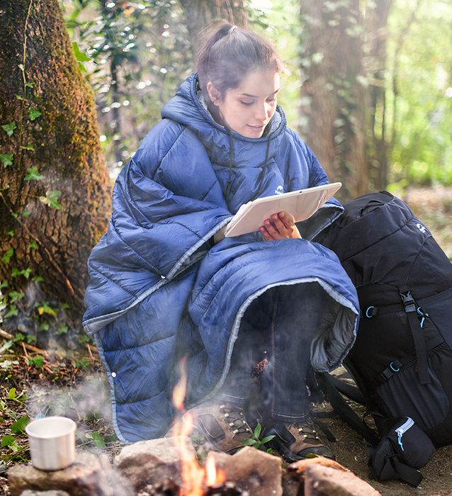 Portable Camping Quilt Warmer Camping Sleeping Bag Travel Portable Cloak