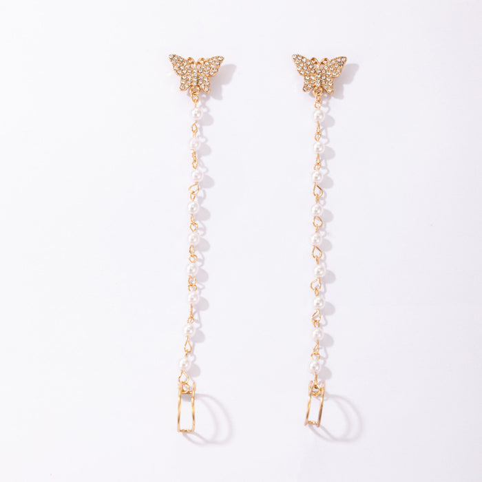 Perlenschmuck Legierung Ohrringe