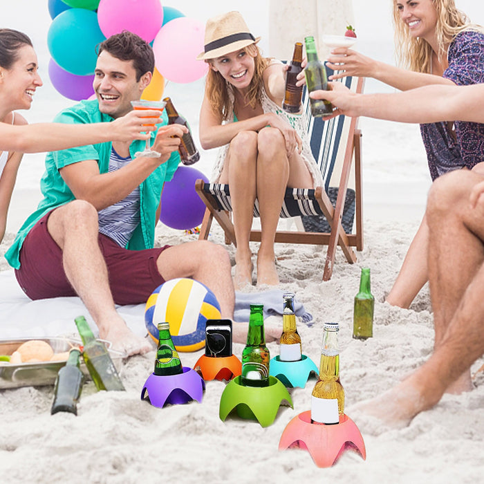 Strand-Essentials für den Urlaub, Strand-Accessoires, Getränke-Sanduntersetzer