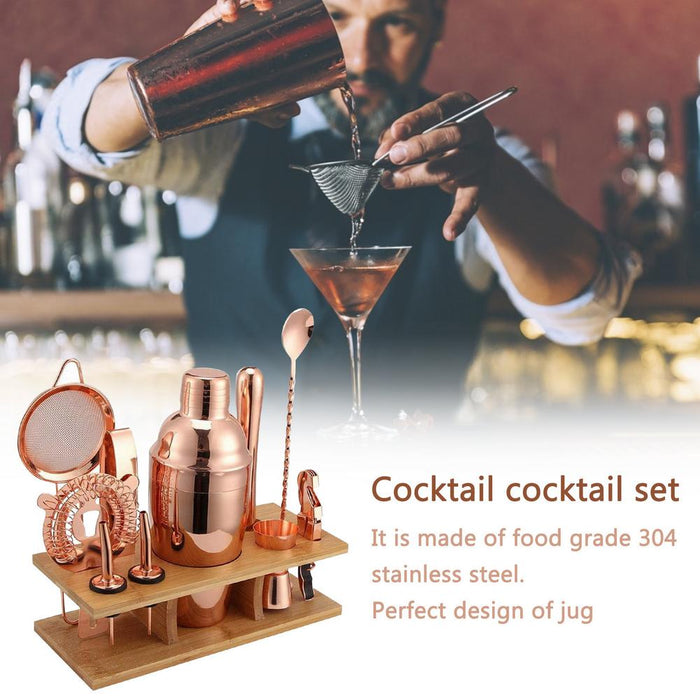 Cocktail-Shaker-Set, 11-teiliges Barkeeper-Set für Mixer Wein Martini,