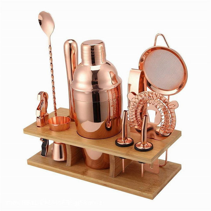 Cocktail-Shaker-Set, 11-teiliges Barkeeper-Set für Mixer Wein Martini,