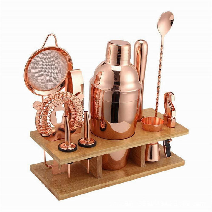 Cocktail-Shaker-Set, 11-teiliges Barkeeper-Set für Mixer Wein Martini,
