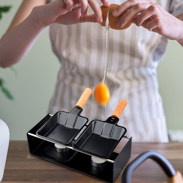Grill Cheese Raclette Set Non-Stick Griller Mini BBQ Cheese Board