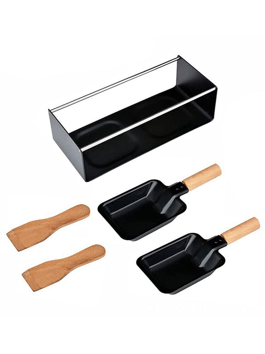 Grill Cheese Raclette Set Non-Stick Griller Mini BBQ Cheese Board