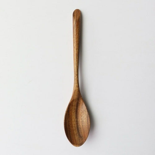 Japanese Style Natural Black Walnut Holz Löffel Gabel Abendessen Essen