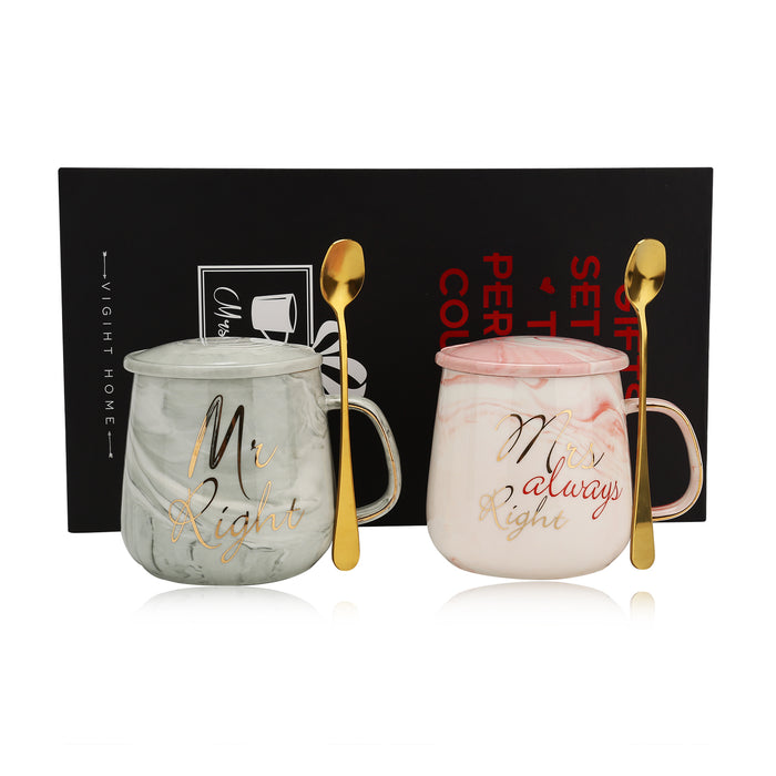 Herr Richtig Frau Immer Richtig Paar Kaffeetassen - Bridal Shower Hochzeit