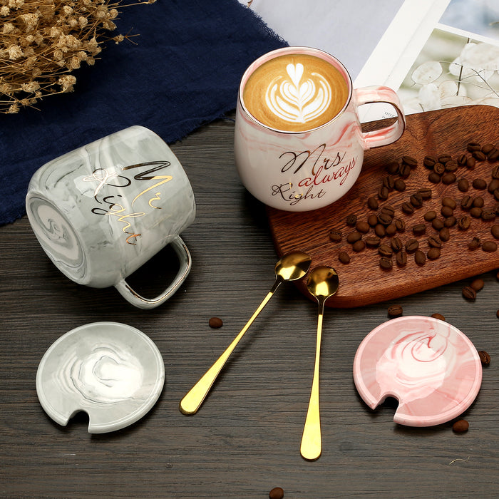 Herr Richtig Frau Immer Richtig Paar Kaffeetassen - Bridal Shower Hochzeit