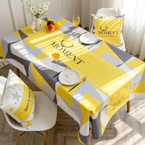 Nordic Style Simple Waterproof Tablecloth Rectangular Table Cover