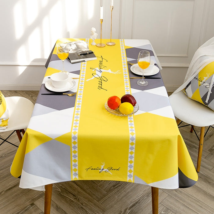 Nordic Style Simple Waterproof Tablecloth Rectangular Table Cover