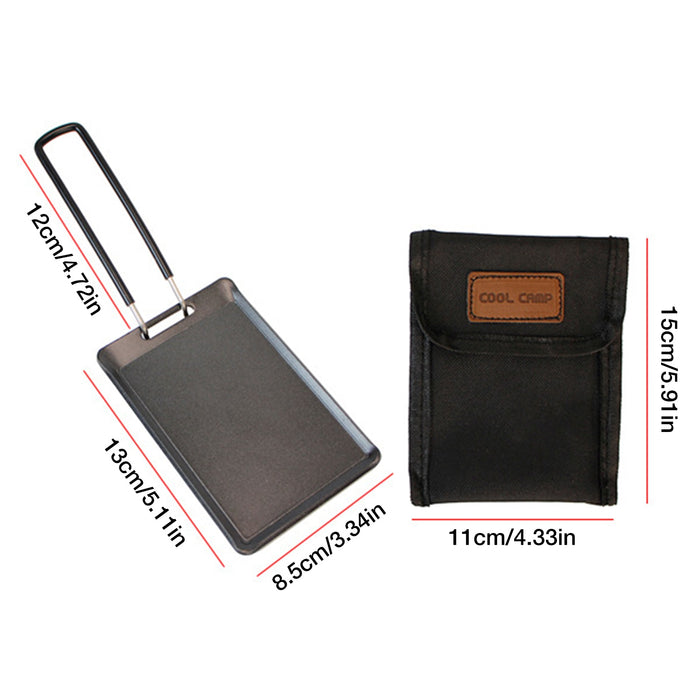 Tragbare Antihaft-Grillpfanne Bbq Griddle-Platte Bratentopf mit