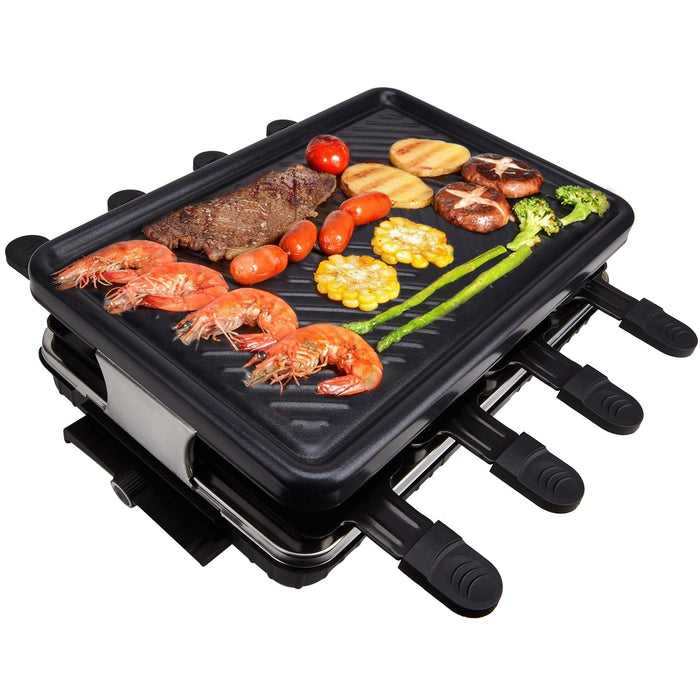 Table Grill Electric Korean Bbq Grill Indoor Cheese Raclette For 8