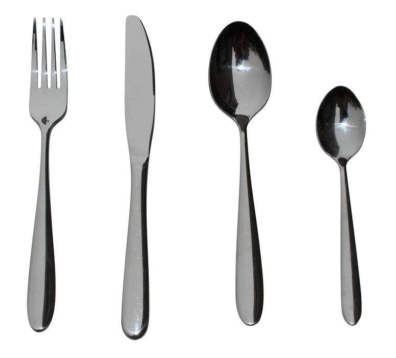 32-teiliges Besteckset aus Edelstahl, Messer, Gabel, Löffel, Teelöffel