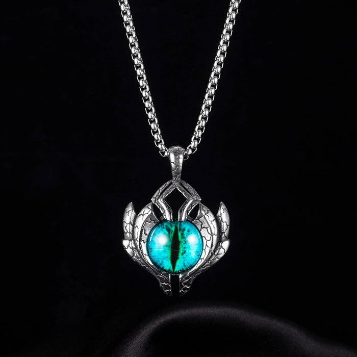 Mode Devil Eyes Edelstahl Halskette Schmuck für Männer und Frauen