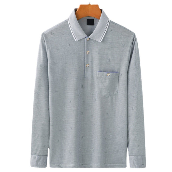 Langärmeliges T-Shirt mit dünnen Frühlings- und Herbstaufschlägen