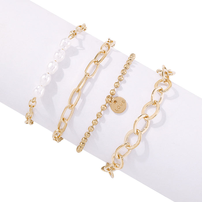Modeschmuck Geometrischer Perlen-Retro-Schmuck Frauen