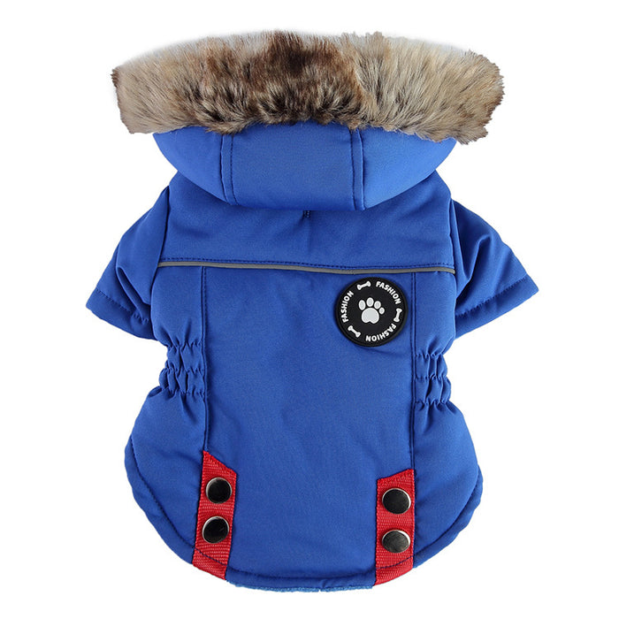 Haustier Winter Baumwolle Hundekleidung Zipper Jacke Hund Zubehör