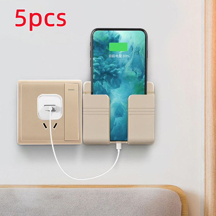Cell phone charging station storage box hole-free