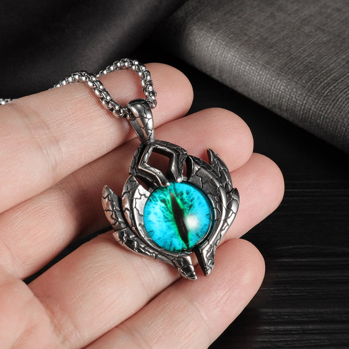 Mode Devil Eyes Edelstahl Halskette Schmuck für Männer und Frauen