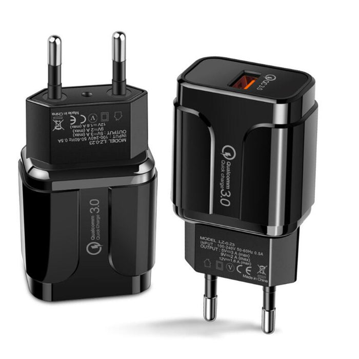 Charger head, travel charger, wall charger