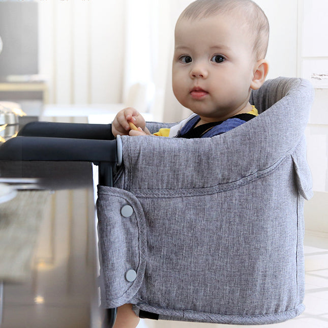 Tragbarer Kinder-Baby-Hochstuhl, der hoch speist, Abdeckung, Sitz, Sicherheitsgurt, Fütterung, Baby-Pflege-Zubehör