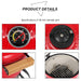 13 Zoll runder Keramik-Holzkohlegrill