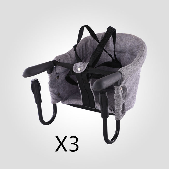 Tragbarer Kinder-Baby-Hochstuhl, der hoch speist, Abdeckung, Sitz, Sicherheitsgurt, Fütterung, Baby-Pflege-Zubehör