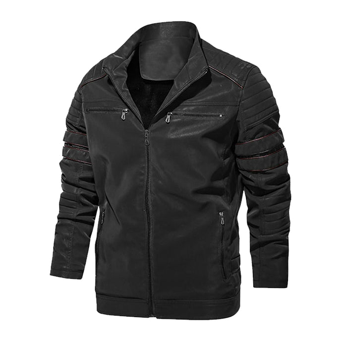 Männer Lederjacke Motorrad PU Männer Jacken