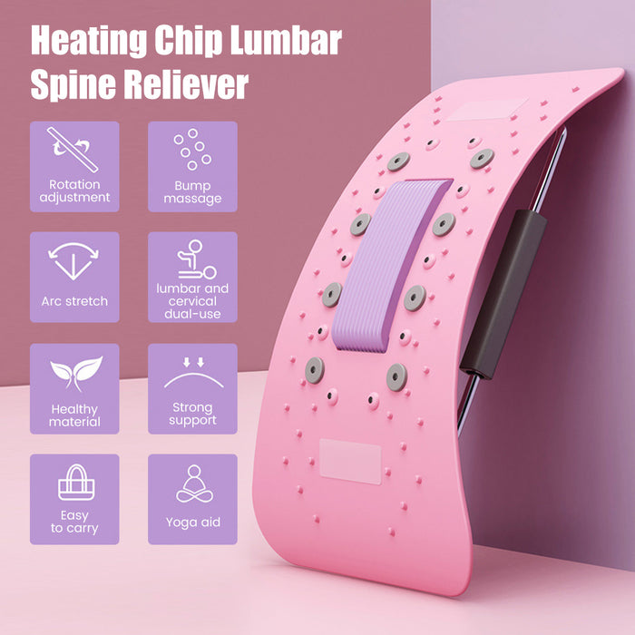 Zurück Cracker neue Rückenmassagegerät Lendenwirbelsäule Hals Stretcher Wirbelsäule Board zurück Unterstützung entspannen zervikalen Masajeador Fitness Stretching Massage