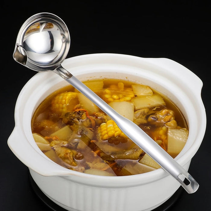 Edelstahl Filter Haus Küche Werkzeuge Abfluss Suppe Ölabscheider Löffel