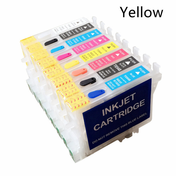 The printer is refilling the ink cartridges
