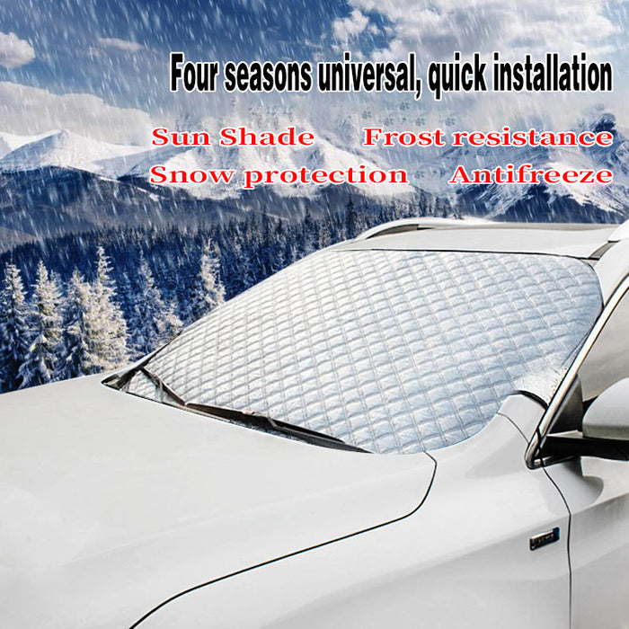 Autoabdeckungen Auto Windschutzscheibenabdeckung Anti Schnee Frost Eis Windschutzscheibe Staubschutz Hitze Sonne Schatten Eis Groß Schnee Staubschutz